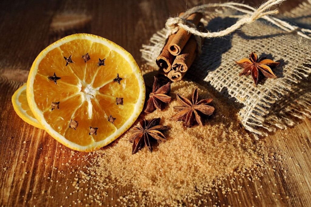 orange and decorations