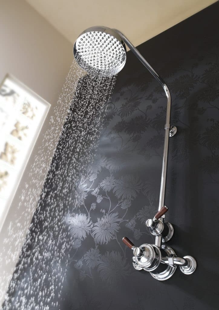 The Fairfield line - Wooden levers enhance the organic feeling of Fairfield's curvilinear design.