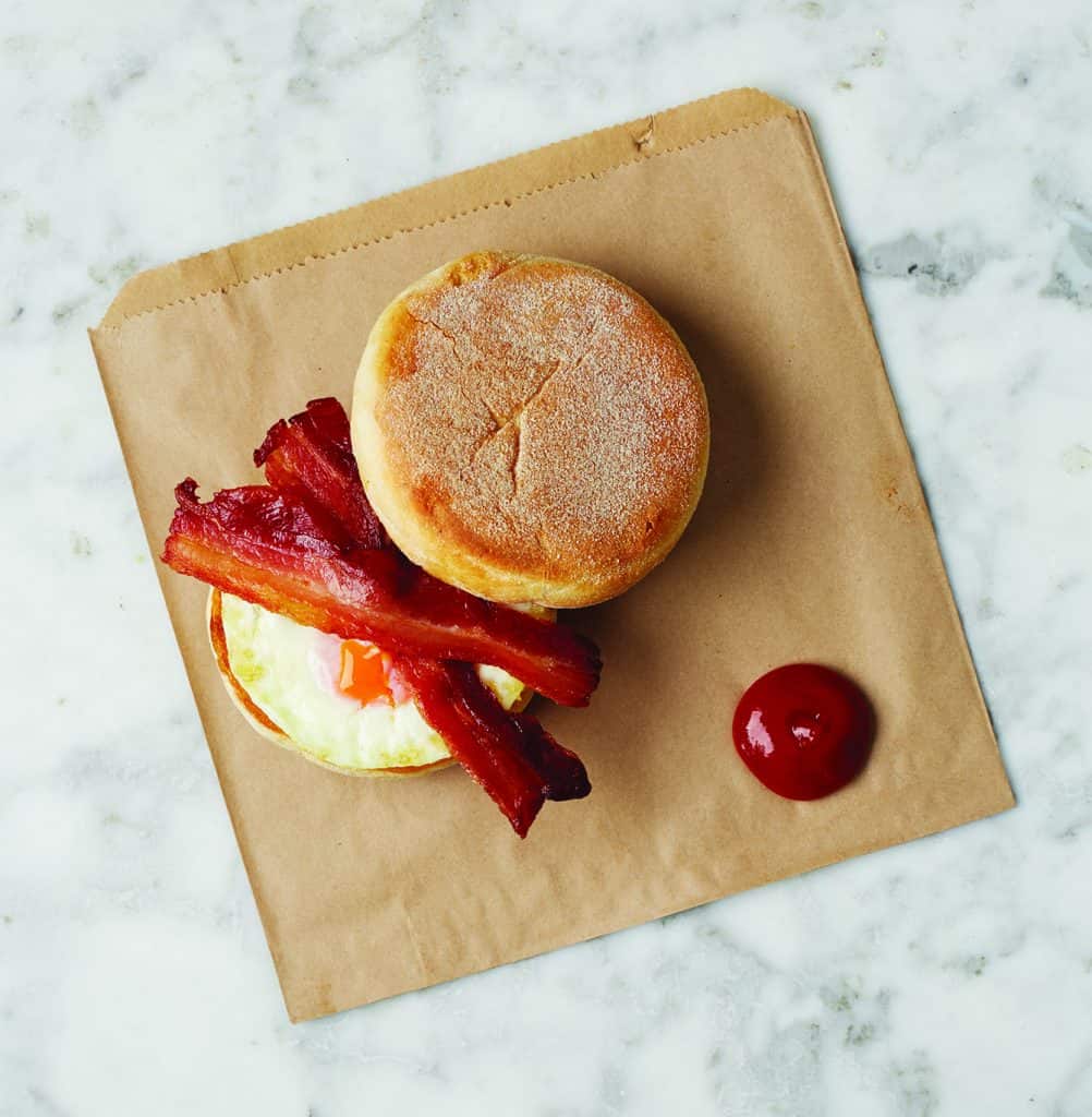 Egg & Bacon Muffin, yum!