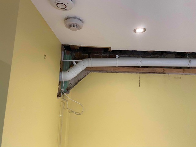 tricky flu installation concealed, hidden or boxed-in flue london home