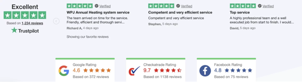 WPJ TrustPilot Reviews